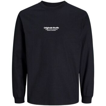 Abbigliamento Bambino T-shirt & Polo Jack & Jones 12253958 ESTERBRO-BLACK Nero