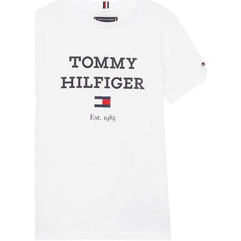 Abbigliamento Bambino T-shirts a maniche lunghe Tommy Hilfiger KB0KB08671 Bianco