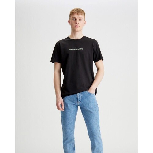 Abbigliamento Uomo T-shirt maniche corte Calvin Klein Jeans J30J324646 Nero