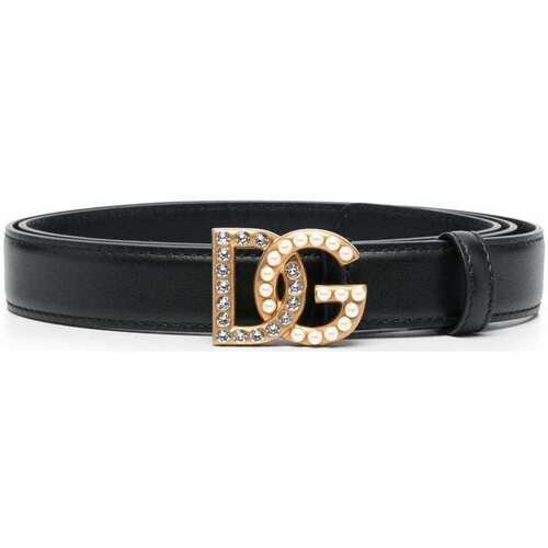 Accessori Donna Cinture D&G DG jewel logo belt Nero