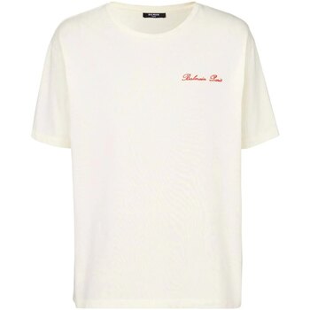 Abbigliamento Uomo T-shirt maniche corte Balmain Paris T-SHIRT ICONICA WESTERN Beige
