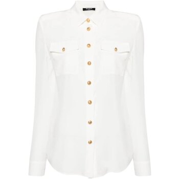 Abbigliamento Donna Camicie Balmain Paris LS SHIRT Bianco