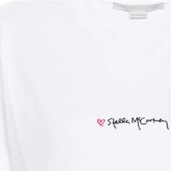 Abbigliamento Donna T-shirt maniche corte Stella Mc Cartney ICONIC SMC EMBROIDERY T-SHIRT Bianco