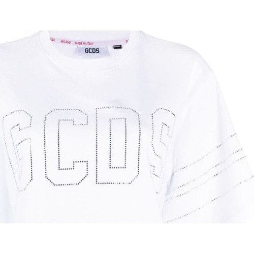 Abbigliamento Donna T-shirt maniche corte Gcds LOGO T-SHIRT Bianco