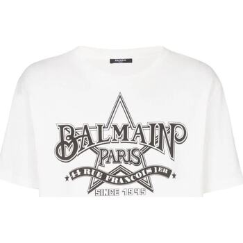 Abbigliamento Uomo T-shirt maniche corte Balmain Paris T-SHIRT STELLA Bianco