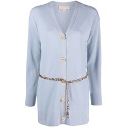 Abbigliamento Donna Gilet / Cardigan MICHAEL Michael Kors EMPIRE CHAIN BELT CARDIGAN Blu