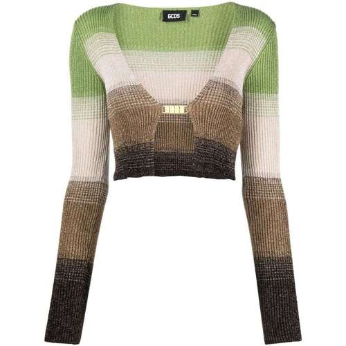 Abbigliamento Donna Gilet / Cardigan Gcds LUREX DEGRADE Verde