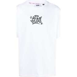 Abbigliamento Uomo T-shirt maniche corte Gcds GRAFFITI-LOGO LOOSE T-SHIRT Bianco