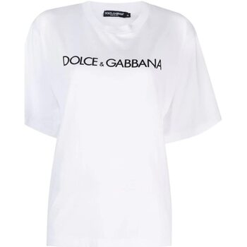Abbigliamento Donna T-shirt maniche corte D&G Short sleeve T-shirt Bianco