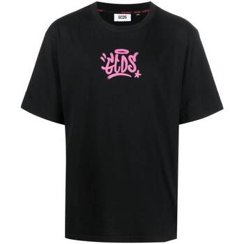 Abbigliamento Uomo T-shirt maniche corte Gcds GRAFFITI-LOGO LOOSE T-SHIRT Nero