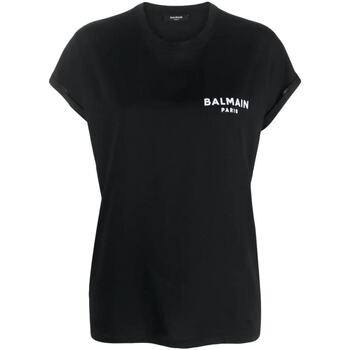 Abbigliamento Donna T-shirt maniche corte Balmain Paris T-shirt Nero