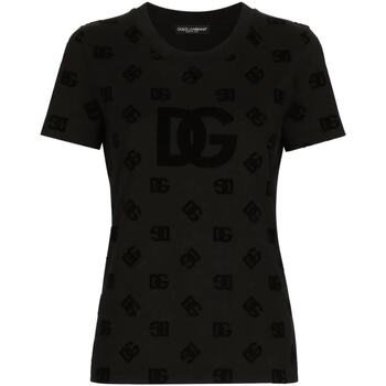 Abbigliamento Donna T-shirt maniche corte D&G TSHIRT Nero