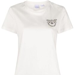 Abbigliamento Donna T-shirt maniche corte Pinko NAMBRONE T-SHIRT JERSEY LOGO Bianco