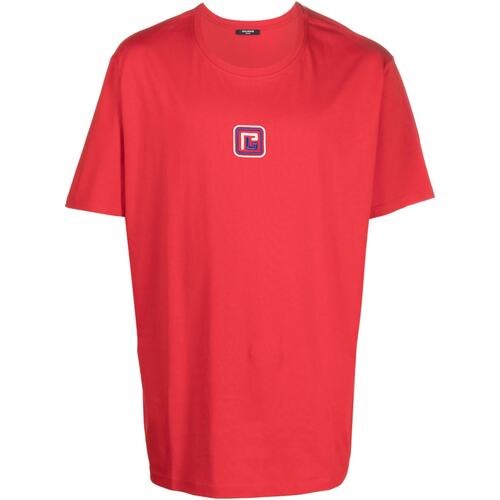 Abbigliamento Uomo T-shirt maniche corte Balmain Paris PB T-Shirt Rosso