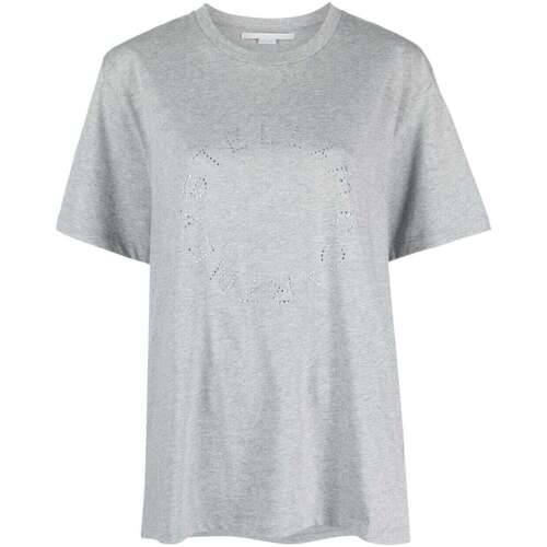 Abbigliamento Donna T-shirt maniche corte Stella Mc Cartney Diamond Logo T-Shirt Grigio