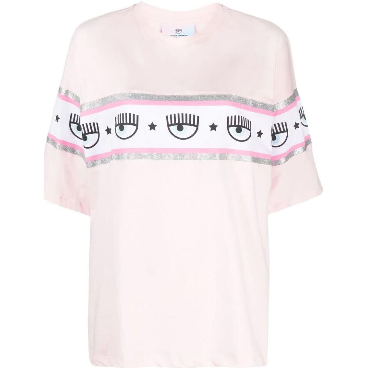 Abbigliamento Donna T-shirt maniche corte Chiara Ferragni T-SHIRT Rosa