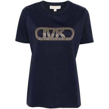 Abbigliamento Donna T-shirt maniche corte MICHAEL Michael Kors GROMMET EMPIRE CLSSIC TEE Blu