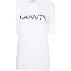 Abbigliamento Donna T-shirt maniche corte Lanvin T-SHIRT OVERSIZE RICAMATA Bianco