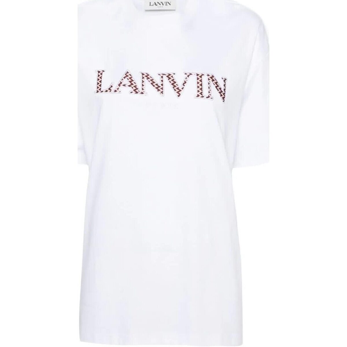 Abbigliamento Donna T-shirt maniche corte Lanvin T-SHIRT OVERSIZE RICAMATA Bianco
