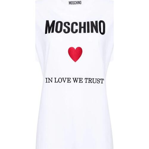 Abbigliamento Donna T-shirt maniche corte Moschino T-SHIRT Bianco