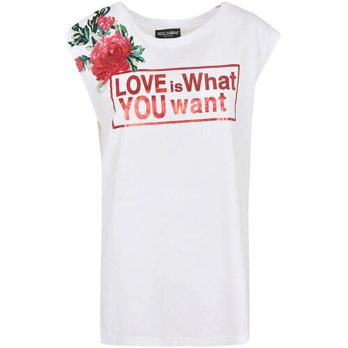 Abbigliamento Donna T-shirt maniche corte D&G T-SHIRT Bianco