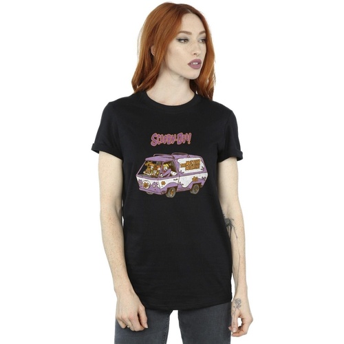 Abbigliamento Donna T-shirts a maniche lunghe Scooby Doo Mystery Machine Van Nero