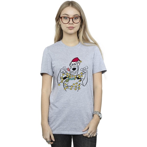 Abbigliamento Donna T-shirts a maniche lunghe Scooby Doo Christmas Bells Grigio