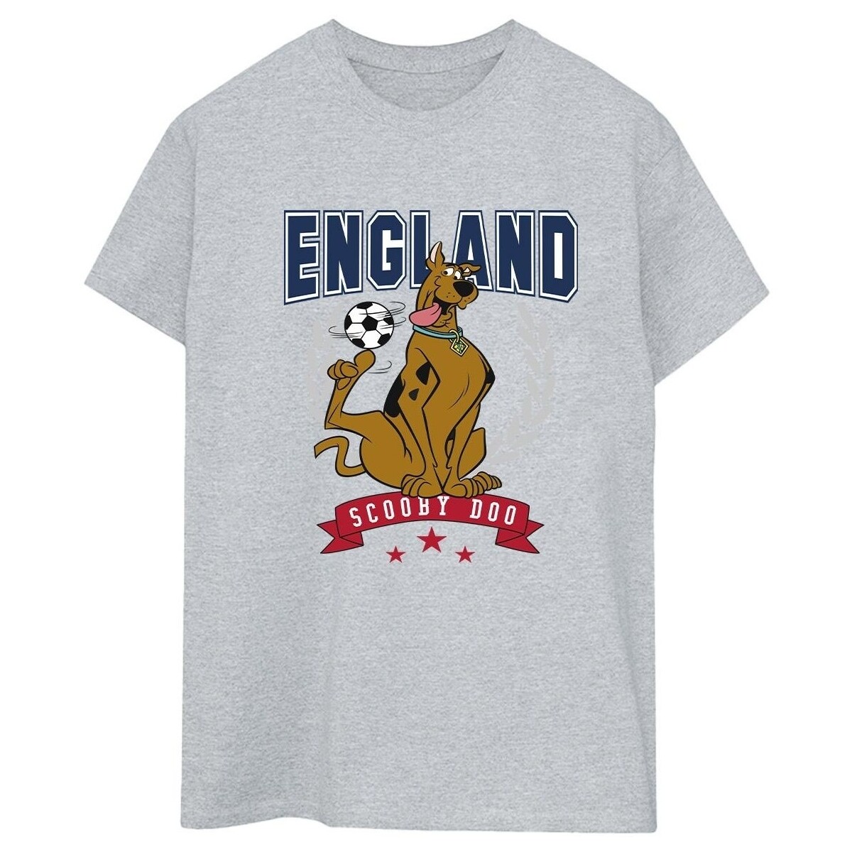 Abbigliamento Donna T-shirts a maniche lunghe Scooby Doo England Football Grigio
