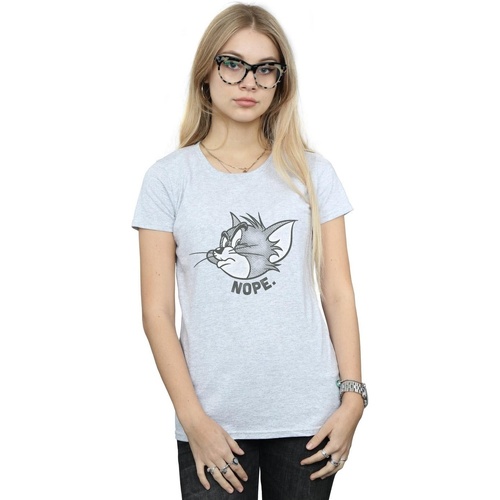 Abbigliamento Donna T-shirts a maniche lunghe Dessins Animés  Grigio