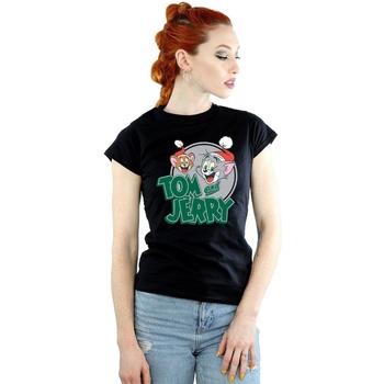 Abbigliamento Donna T-shirts a maniche lunghe Dessins Animés Christmas Greetings Nero