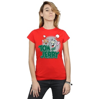 Abbigliamento Donna T-shirts a maniche lunghe Dessins Animés  Rosso