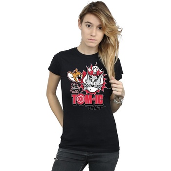 Abbigliamento Donna T-shirts a maniche lunghe Dessins Animés BI43658 Nero