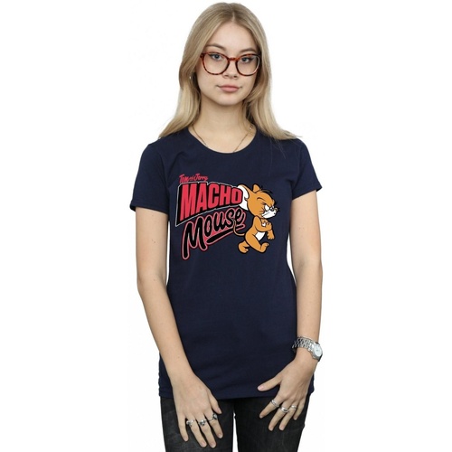Abbigliamento Donna T-shirts a maniche lunghe Dessins Animés Macho Mouse Blu