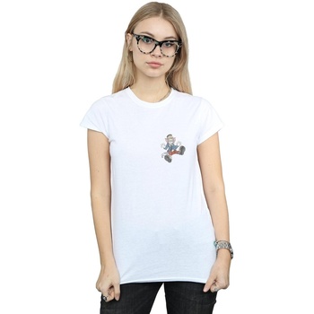 Abbigliamento Donna T-shirts a maniche lunghe Dessins Animés Frankenstein Tom Bianco