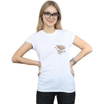 Abbigliamento Donna T-shirts a maniche lunghe Dessins Animés Frankenstein Jerry Bianco