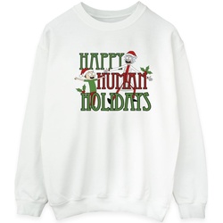 Abbigliamento Uomo Felpe Rick And Morty Happy Human Holidays Bianco