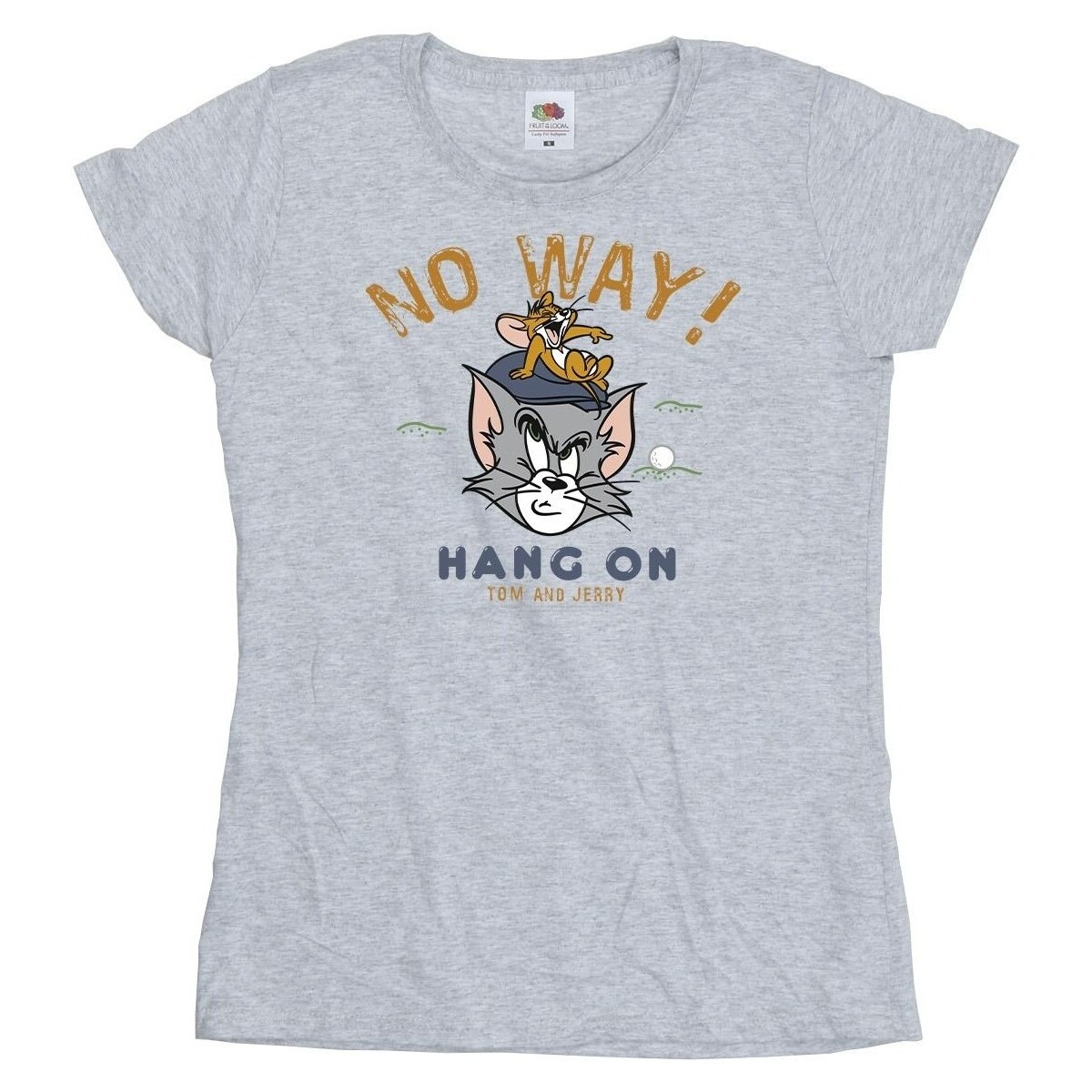 Abbigliamento Donna T-shirts a maniche lunghe Dessins Animés Hang On Golf Grigio