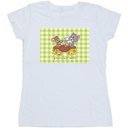 Abbigliamento Donna T-shirts a maniche lunghe Dessins Animés Breakfast Buds Bianco
