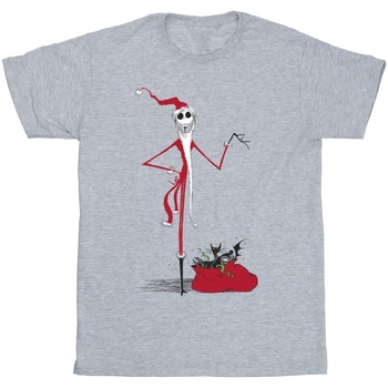 Abbigliamento Uomo T-shirts a maniche lunghe Nightmare Before Christmas Christmas Presents Grigio