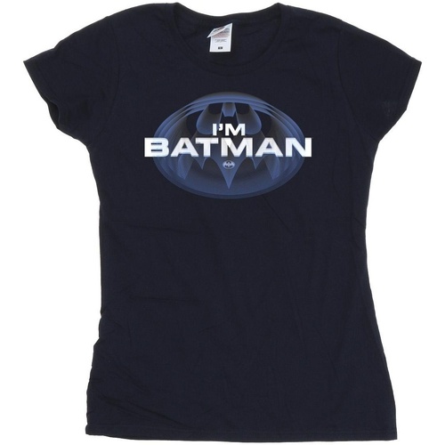 Abbigliamento Donna T-shirts a maniche lunghe Dc Comics The Flash I'm Batman Blu