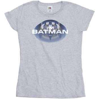 Abbigliamento Donna T-shirts a maniche lunghe Dc Comics The Flash I'm Batman Grigio