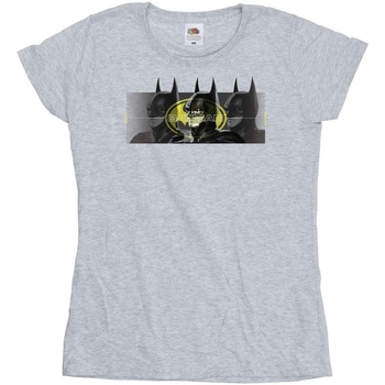 Abbigliamento Donna T-shirts a maniche lunghe Dc Comics The Flash Batman Portraits Grigio