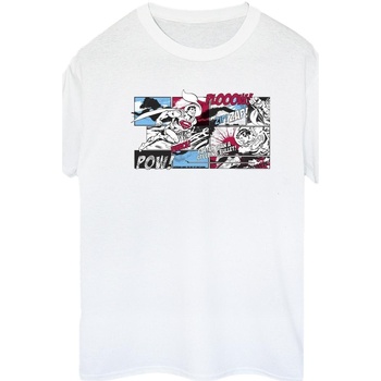 Abbigliamento Donna T-shirts a maniche lunghe Dc Comics Superman Comic Strip Bianco