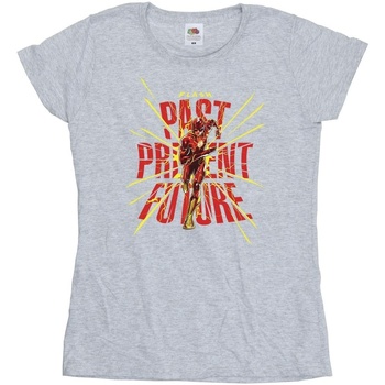 Abbigliamento Donna T-shirts a maniche lunghe Dc Comics The Flash Past Present Future Grigio