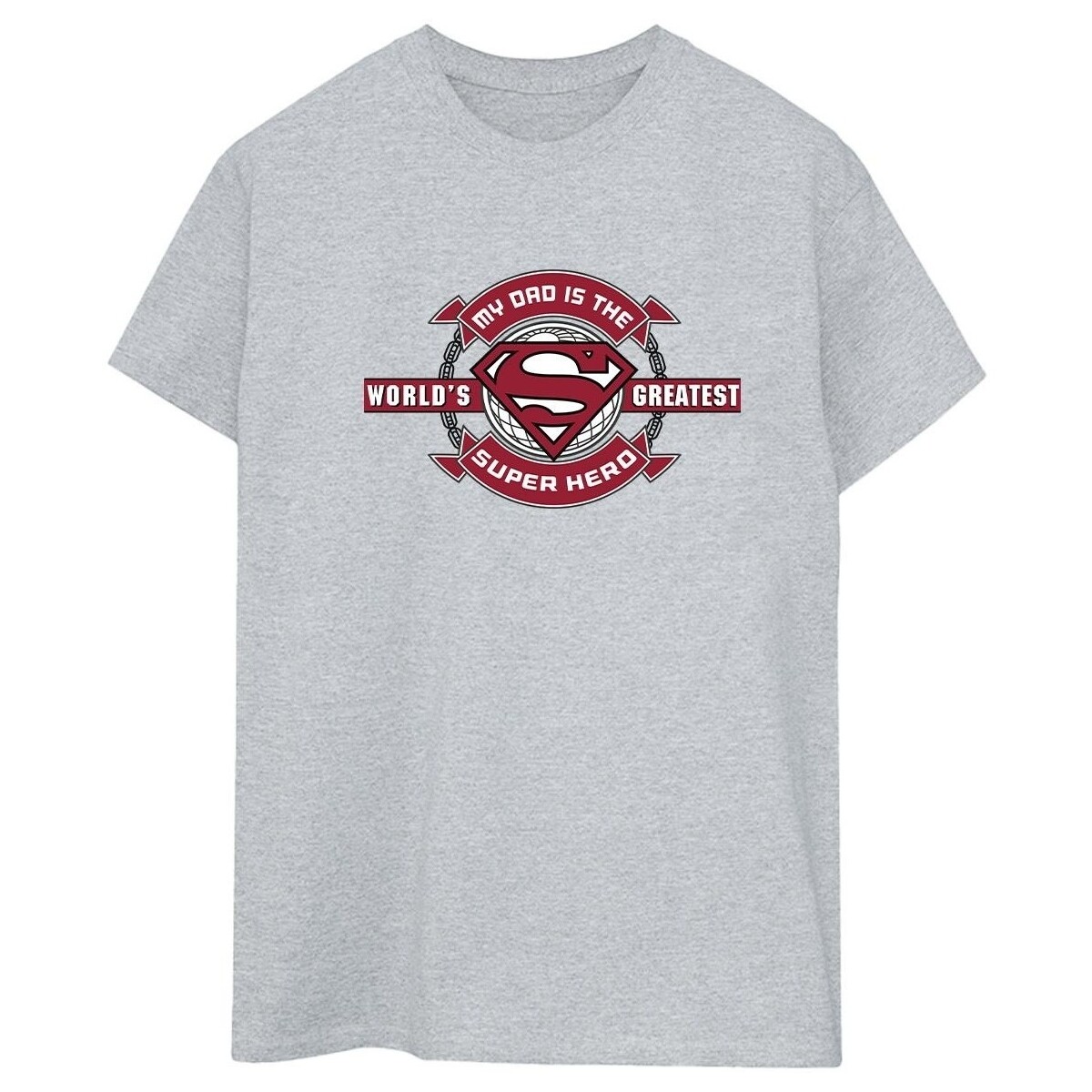 Abbigliamento Donna T-shirts a maniche lunghe Dc Comics Superman Super Hero Grigio