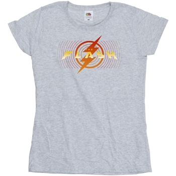 Abbigliamento Donna T-shirts a maniche lunghe Dc Comics The Flash Red Lightning Grigio