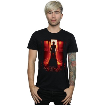 Abbigliamento Uomo T-shirts a maniche lunghe A Nightmare On Elm Street He Knows Where You Sleep Nero