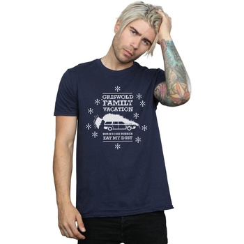 Abbigliamento Uomo T-shirts a maniche lunghe National Lampoon´s Christmas Va Eat My Dust Blu