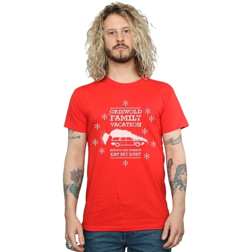 Abbigliamento Uomo T-shirts a maniche lunghe National Lampoon´s Christmas Va Eat My Dust Rosso