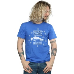 Abbigliamento Uomo T-shirts a maniche lunghe National Lampoon´s Christmas Va Eat My Dust Blu